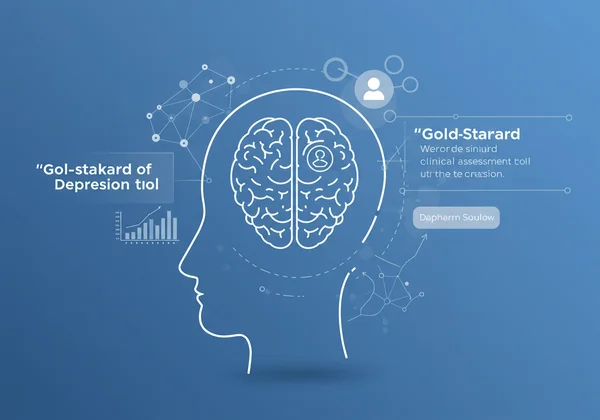 Gold-standard MADRS scale for depression assessment.