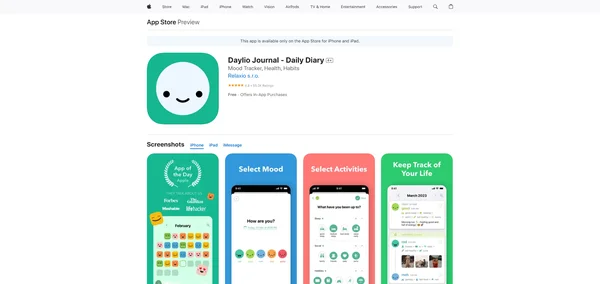 Daylio - Mood Tracker (iOS)