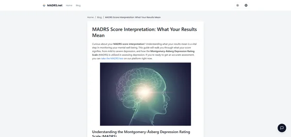 MADRS Score Interpretation: What Your Results Mean